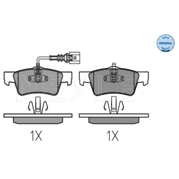 MEYLE 0252436819 FREN BALATASI ARKA FISLI TOUA 