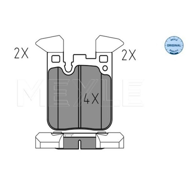 MEYLE 0252502916 FREN BALATASI ARKA F30-F20 ARKA M SPOR-M PERFORMANCE 