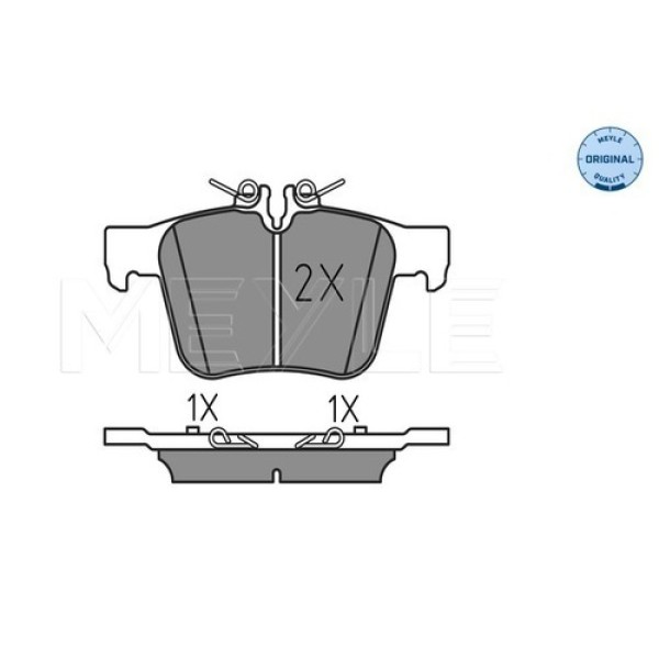 MEYLE 0252535416 ARKA BALATA MERCEDES BENZ C-CLASS W205 2013 >> 