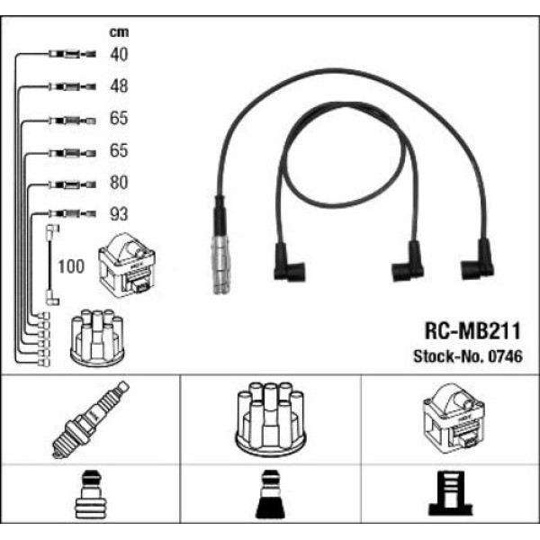 NGK 0746 RC-MB211 ATESLEME KABLOSU 
