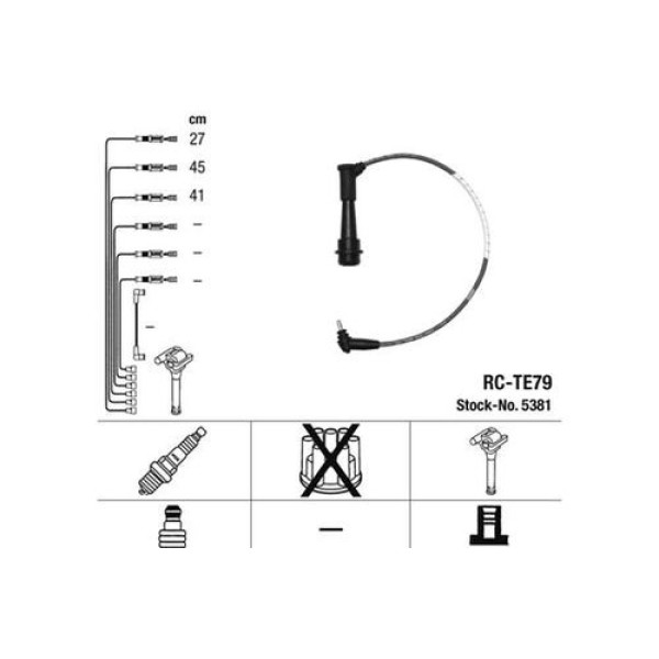 NGK 5381 RC-TE79 ATESLEME KABLOSU 