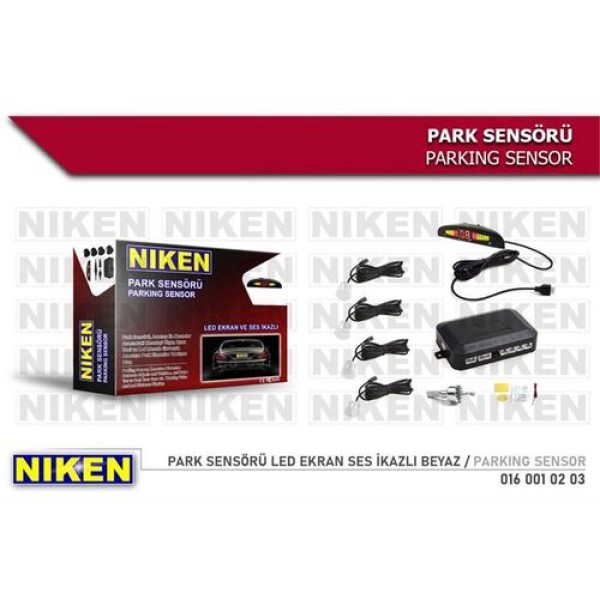 NIKEN 0160010203 PARK SENSORU LED EKRAN SES IKAZLI BEYAZ 