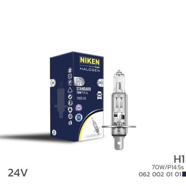 NIKEN 0620020101 NIKEN 24V H1 70W HALOJEN AMPUL P14.5S 