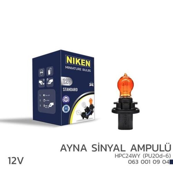 NIKEN 0630010904 NIKEN 12V HPC24WY AYNA SINYAL AMP PU20D-6 AMB 10LU 