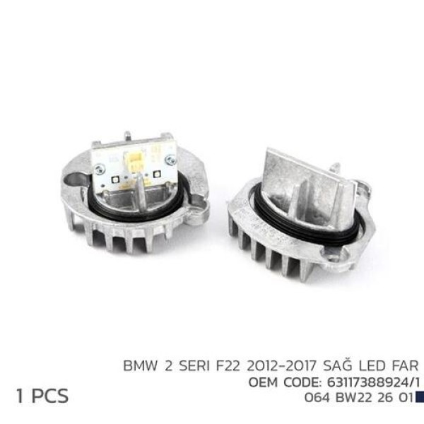NIKEN 064BW222601 BMW 2 F22 2012-2017 SAG LED FAR MODL 63117388924/1 