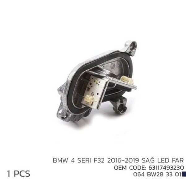 NIKEN 064BW283301 BMW 4 SERI F32 2016-2019 SAG LED MODUL 63117493230 