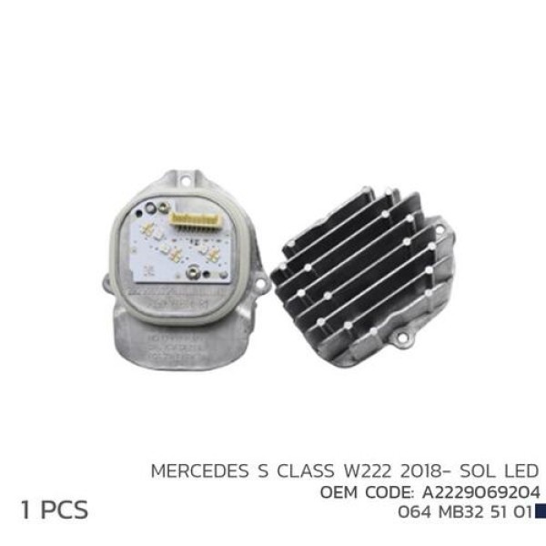 NIKEN 064MB325101 MERCEDES S CLASS W222 2018-SOL LED MOD A2229069204 