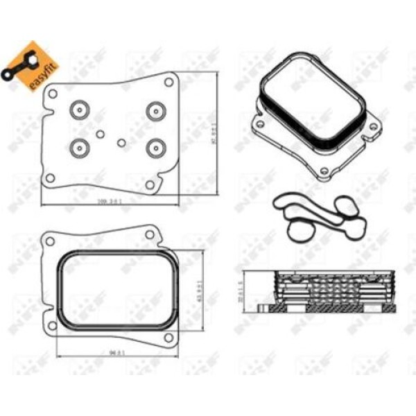 NRF 31320 M.BENZ W203-204-209-211 M271 YAG RADYATORU A2711880401 