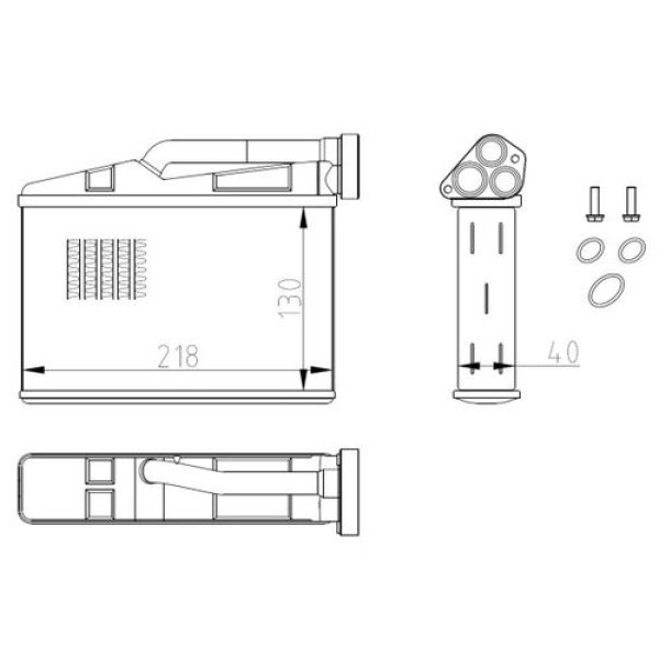 NRF 54409 KALORIFER RADYATORU BMW M57 M54 E39 E52 