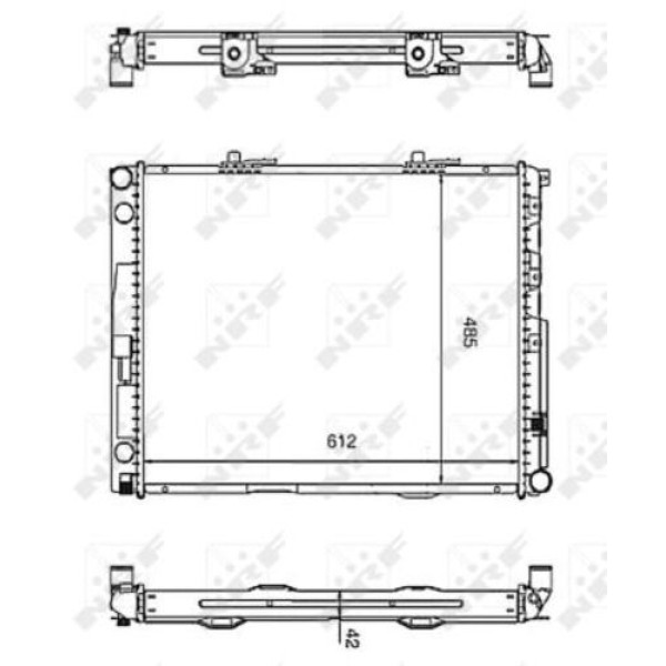 NRF 58253 MOTOR SU RADYATORU W124 88>93 S124 89>92 