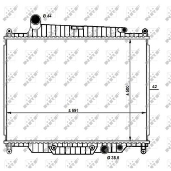 NRF 59096 MOTOR SU RADYATORU RANGE ROVER 3 (L322) 3.6 06>12 RANGE ROVER SPORT I (L320) 3.6 D 06>12 