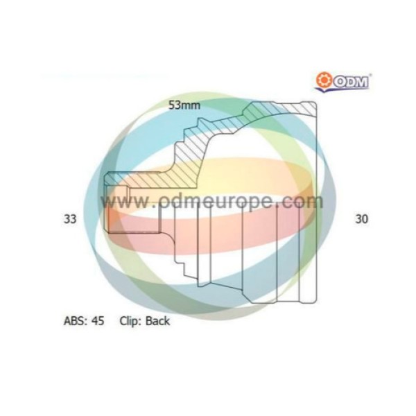 ODM AD11029A AKS KAFASI SUPERB-PASSAT 1.8 DIS (33X30X53) SAG-SOL 