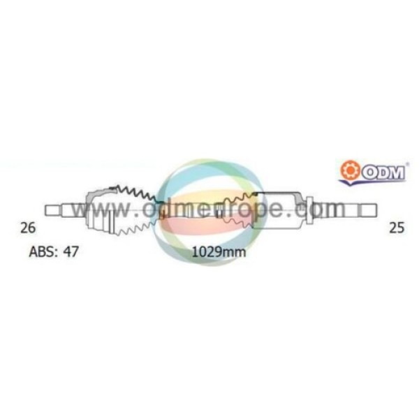 ODM CH88525A ON AKS KOMPLE CHRYSLER VOYAGER 2.5TDI SAG (25×26×109 47T) 