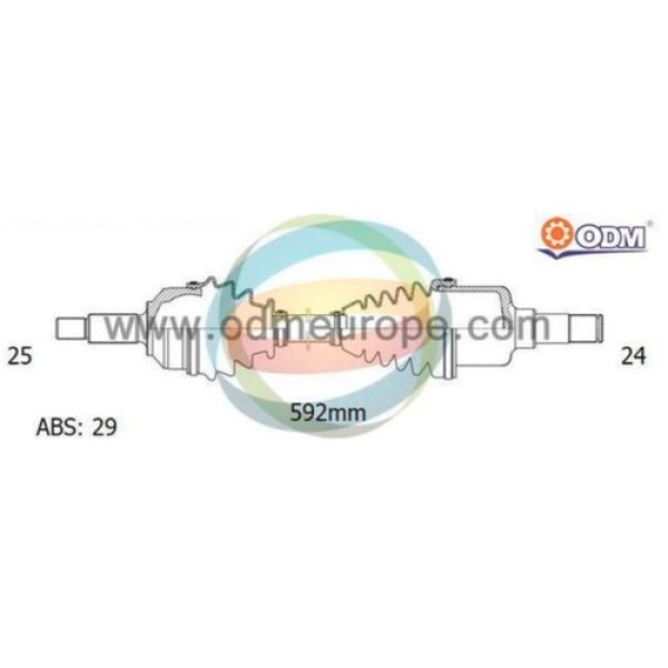 ODM CT88016 AKS SOL 306 1.6 1987-1988 MT A:25 C:602 B:24 