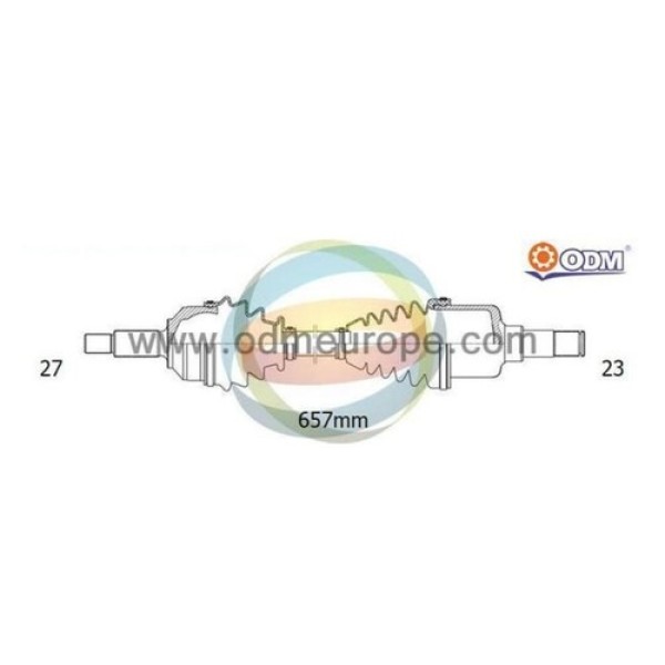 ODM FD88650 AKS SOL C-MAX II 1.6 16V FLEXIFUEL 2011- MT A:27 C:657 B:23 