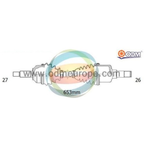 ODM FD88665 ON AKS KOMPLE FOCUS 12-17 2.0L MT SOL (27X645X26) 