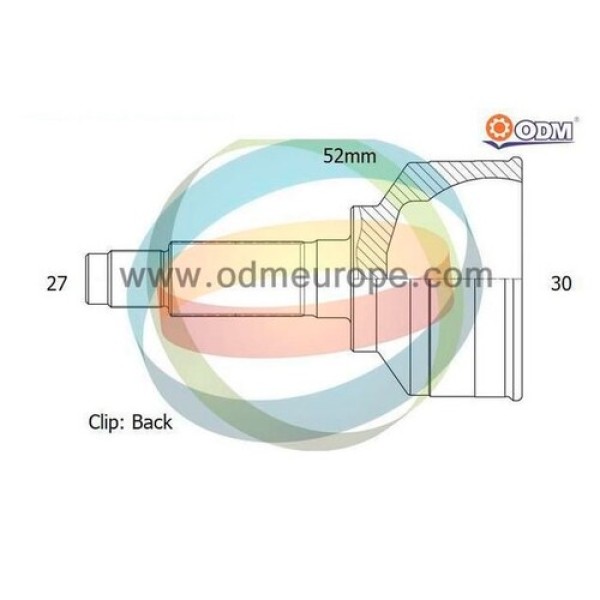 ODM SB11028 AKS KAFASI FORESTER-IMPREZA 02-08 2.0 AWD DIS (27X30X52) SAG-SOL 