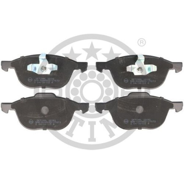 OPTIMAL BP12192 FREN BALATA SETI. DISKLI FREN ON C-MAX DM2 C-MAX II DXA-CB7 DXA-CEU C-MAX II VAN ECOSPORT FOCUS C-MAX DM2 FOCUS II DA- HCP DP FOCUS II CONVERTIBLE FOCUS II SALOON DB- FCH DH FOCUS II STATION 