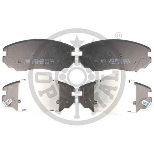 OPTIMAL BP12409 FREN BALATASI ON 131 MM OPEL INSIGNIA BUICK REGAL II CHEVROLET MALIBU EQUINOX AVEO KALOS SAAB 9-5 08- 16 INC 