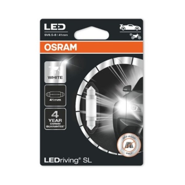 OSRAM 6413DWP1BL LED AMPUL MINYATUR 0.6 W12VSV8.5-85XBL12B1 