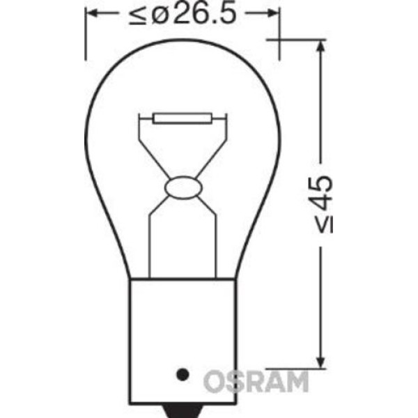 OSRAM 7507ULT2BL BLISTER AMBALAJ - AMPUL 12V 93 SINYAL 21W YAKIN TIRNAK ULTRA LIFE 3 YIL TEK DUY IKILI AMBALAJ 