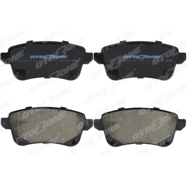 OTOZONE FDA1014R ARKA FREN BALATA NISSAN JUKE 1.0L HR10DDT F16 19- / RENAULT MEGANE IV 15 ESPACE V 15 MEGANE IV GR ANDTOUR 16 TALISMAN 15 