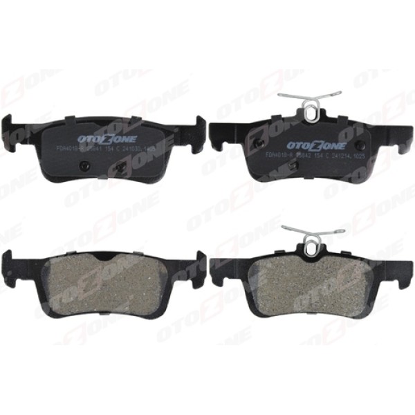 OTOZONE FDA4018R ARKA FREN BALATASI P308 II 1.2 VTI-1.2 THP-1.6 HDI-2.0 HDI 13 FREN DISKI CAPI 249MM ICIN 