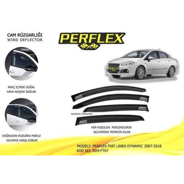 PERFLEX FT07 CAM RUZGARLIGI MUGEN TIP 4 PARCA LINEA DYNAMIC 07>17 
