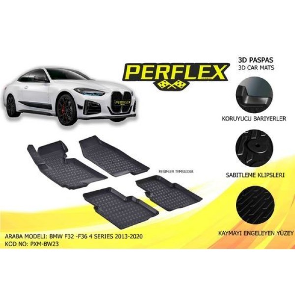 PERFLEX BW23 PASPAS 3D HAVUZLU X-MAT BMW F32 F36 2013-2019 