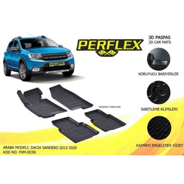 PERFLEX DC06 PASPAS 3D HAVUZLU X-MAT SANDERO 2012-2019 