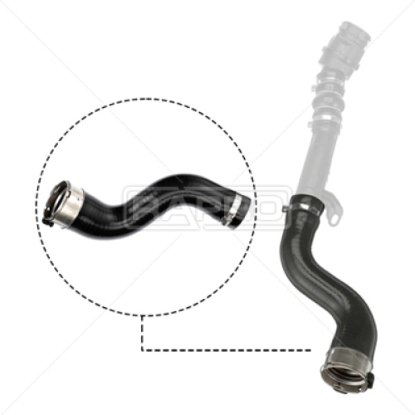 RAPRO 12803 TURBO HORTUMU BUYUK SILIKON RENAULT GRAND SCENIC IV 1.5 DCI 