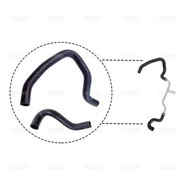 RAPRO 15360 RADYATOR UST HORTUMU METAL BORU HARIC-BIPPER-NEMO 1.4 HDI DV4TED 