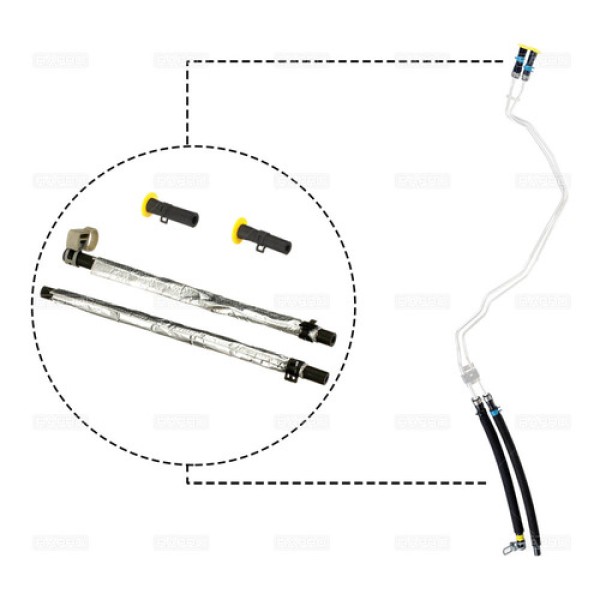 RAPRO 16351 SENSOR HORTUMU 4 HORTUM KIT FOCUS II 1.4-1.6-1.6 TI-1.6 T DCI-2.0 T DCI 04-11 