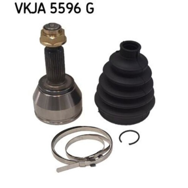 SKF VKJA5596G AKS KAFA DIS TAMIR TAKIMI (KORUKLU)COURIER 1.6 TDCI 14> FIESTA 01>08 FUSION 02>16 1.6 16V (DIS FREZE 25. TEKER TARAFI IC FREZE 21. CONTA CAPI 53.20. UZUNLUK 143MM) 