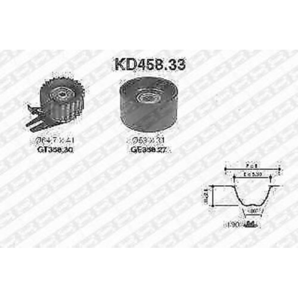 SNR KD45833 EKSANTRIK RULMAN KITI TRIGER SETI ALFA ROMEO 146 147 156 159 FIAT BRAVA BRAVO CROMA DOBLO MAREA IDEA MULTIPLA PALIO PUNTO ALBEA STILO 1.9D 1.9JTD 1.9 MULTIJET OPEL ASTRA H VECTRA C SIGNUM ZAFIRA B 1.9CDTI 