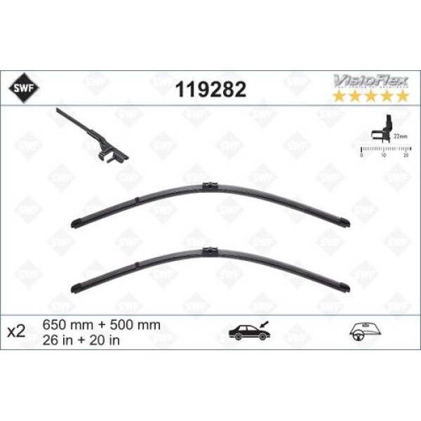 SWF 119282 BMW X3 F25 SILECEK TAKIM 61612183576 