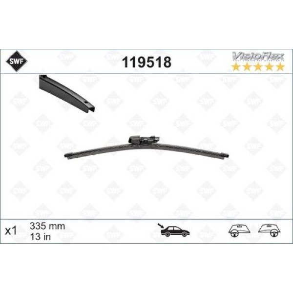 SWF 119518 VW T-ROC LEON FABIA ARKA SILECEK SUPURGESI 335MM 2GA955427 