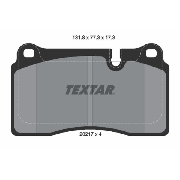 TEXTAR 2021701 FREN BALATASI ON BMW LAND ROVER RANGE ROVER III-SPORT 3.6-4.2 05-12 