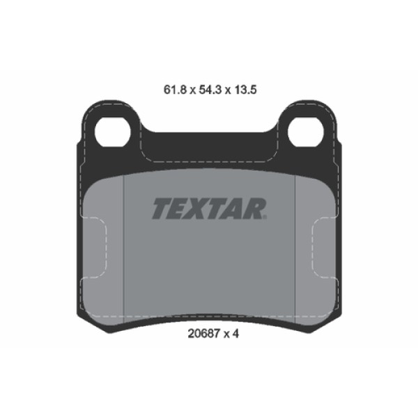 TEXTAR 2068703 FREN BALATASI 201 ARKA 