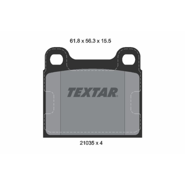 TEXTAR 2103501 FREN BALATASI ARKA MERCEDES W115-123-126 BM 68-89 