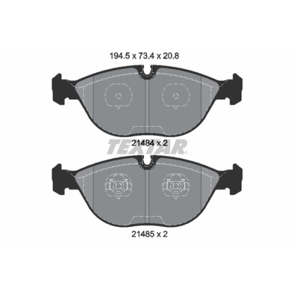 TEXTAR 2148401 FREN BALATASI ON BMW E38 M73 94-00 