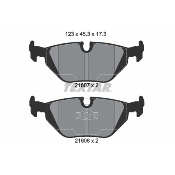 TEXTAR 2160702 FREN BALATASI ARKA BMW E36 BM 90-97 