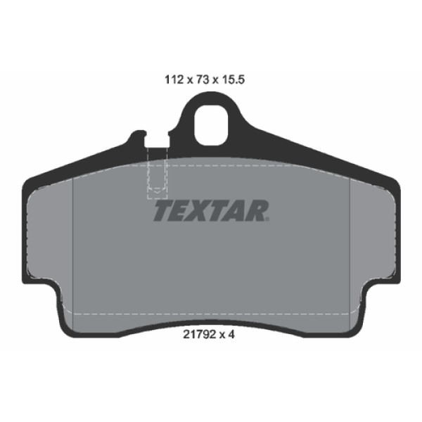 TEXTAR 2179203 FREN BALATASI PORSCHE 911 BOXSTER CAYMAN ARKA 