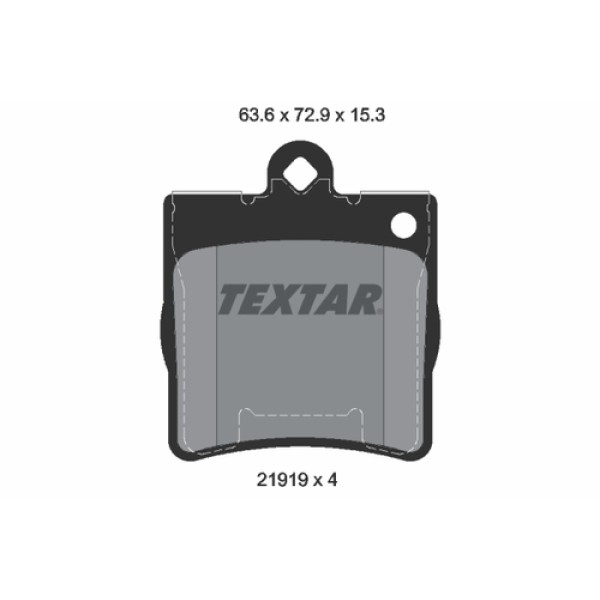 TEXTAR 2191901 FREN BALATASI ARKA UFAK TEK PIMLI MERCEDES W202-203-210 BM 96-9 