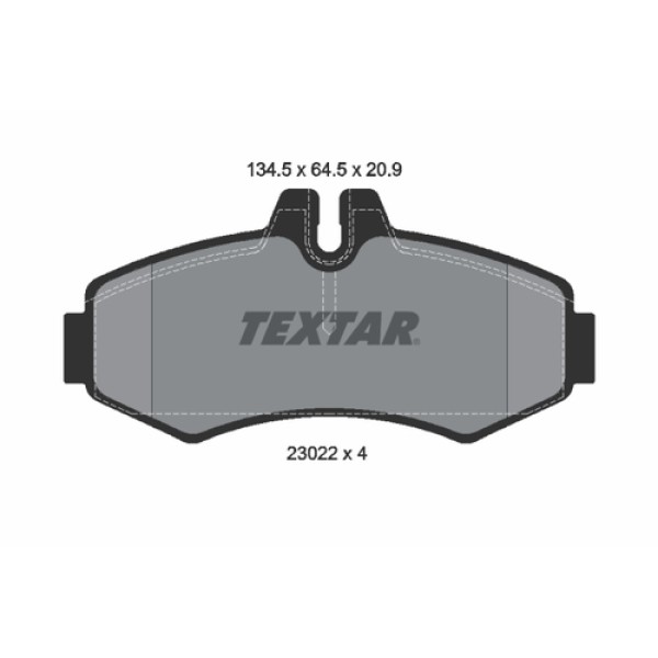 TEXTAR 2302201 FREN BALATASI ON MERCEDES W638 BM 96-02 