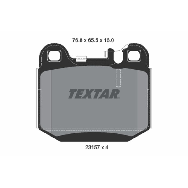 TEXTAR 2315702 FREN BALATASI ARKA PIMLI MERCEDES W163 BM 01-04 