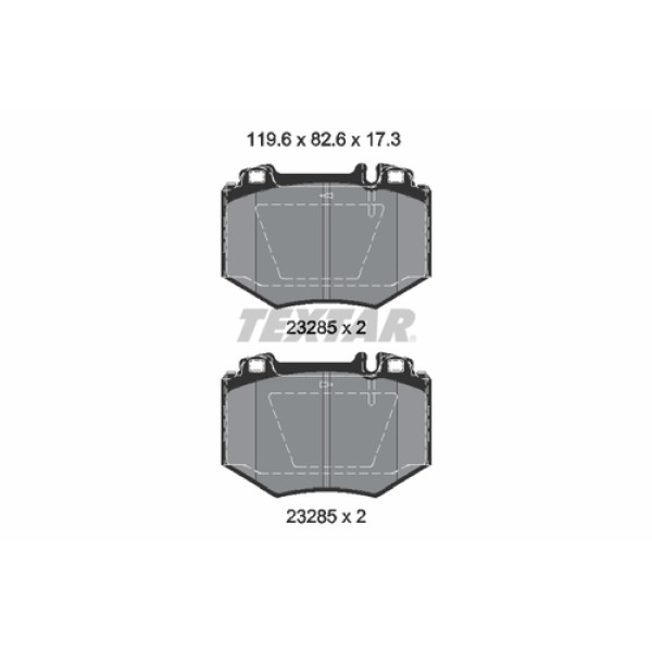 TEXTAR 2328501 FREN BALATASI 220 ON S 500/600 