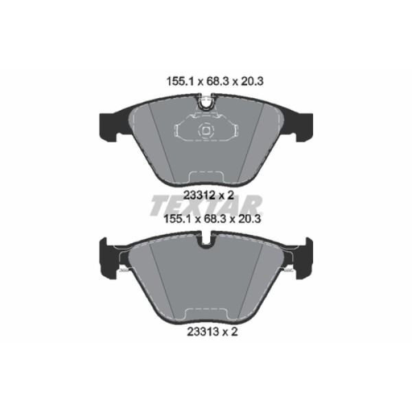 TEXTAR 2331214 FREN BALATASI ON BMW E60-E60 LCI-E61-E61 LCI-E63-E63 LCI-E64-E64 LCI BM 03-9 