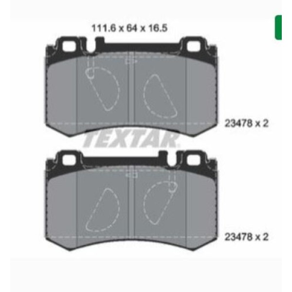 TEXTAR 2347801 FREN BALATASI ARKA AMG MERCEDES W219-215-220 BM 01-11 