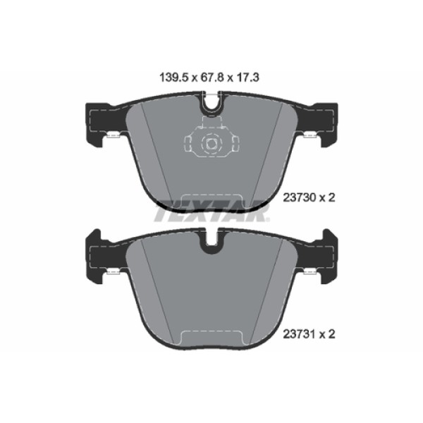 TEXTAR 2373001 FREN BALATASI ARKA BMW X5-X6-90-60-63 N52-54-53-M3-M 07 > 